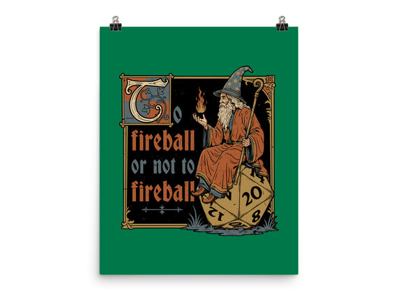 Medieval Wizard Fireball