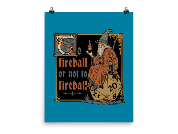 Medieval Wizard Fireball