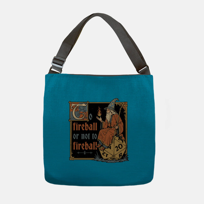 Medieval Wizard Fireball-None-Adjustable Tote-Bag-Studio Mootant
