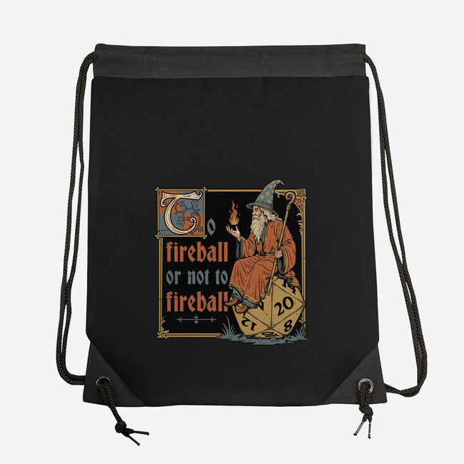 Medieval Wizard Fireball-None-Drawstring-Bag-Studio Mootant