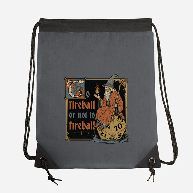Medieval Wizard Fireball-None-Drawstring-Bag-Studio Mootant