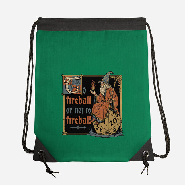 Medieval Wizard Fireball-None-Drawstring-Bag-Studio Mootant