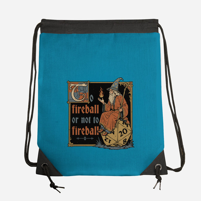 Medieval Wizard Fireball-None-Drawstring-Bag-Studio Mootant