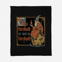Medieval Wizard Fireball-None-Fleece-Blanket-Studio Mootant