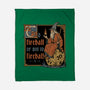 Medieval Wizard Fireball-None-Fleece-Blanket-Studio Mootant