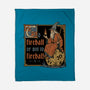 Medieval Wizard Fireball-None-Fleece-Blanket-Studio Mootant