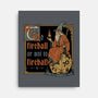 Medieval Wizard Fireball-None-Stretched-Canvas-Studio Mootant