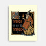 Medieval Wizard Fireball-None-Stretched-Canvas-Studio Mootant