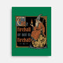 Medieval Wizard Fireball-None-Stretched-Canvas-Studio Mootant