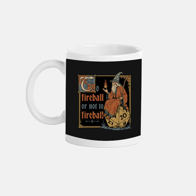 Medieval Wizard Fireball-None-Mug-Drinkware-Studio Mootant