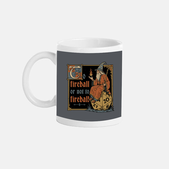 Medieval Wizard Fireball-None-Mug-Drinkware-Studio Mootant