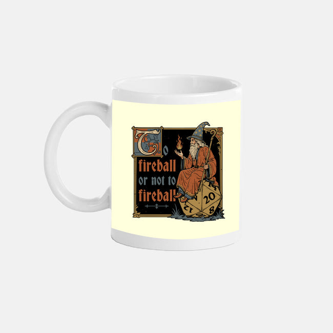 Medieval Wizard Fireball-None-Mug-Drinkware-Studio Mootant