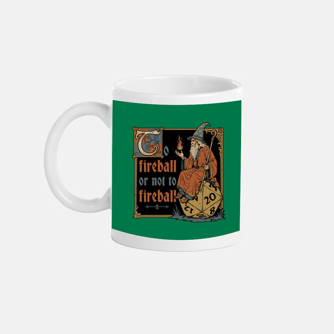 Medieval Wizard Fireball-None-Mug-Drinkware-Studio Mootant
