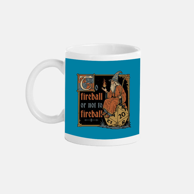 Medieval Wizard Fireball-None-Mug-Drinkware-Studio Mootant