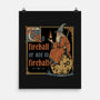 Medieval Wizard Fireball-None-Matte-Poster-Studio Mootant