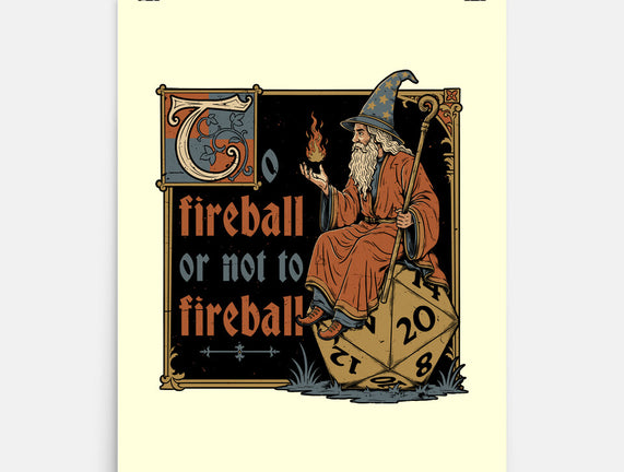 Medieval Wizard Fireball