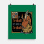 Medieval Wizard Fireball-None-Matte-Poster-Studio Mootant