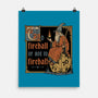 Medieval Wizard Fireball-None-Matte-Poster-Studio Mootant