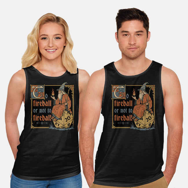 Medieval Wizard Fireball-Unisex-Basic-Tank-Studio Mootant