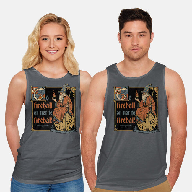 Medieval Wizard Fireball-Unisex-Basic-Tank-Studio Mootant