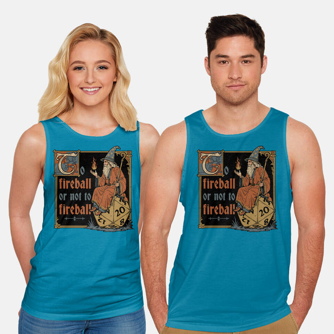 Medieval Wizard Fireball-Unisex-Basic-Tank-Studio Mootant