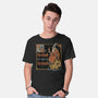 Medieval Wizard Fireball-Mens-Basic-Tee-Studio Mootant