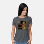 Medieval Wizard Fireball-Womens-Basic-Tee-Studio Mootant