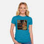 Medieval Wizard Fireball-Womens-Fitted-Tee-Studio Mootant