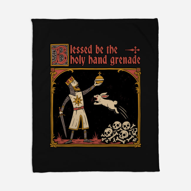 King Rabbit Medieval-None-Fleece-Blanket-Studio Mootant
