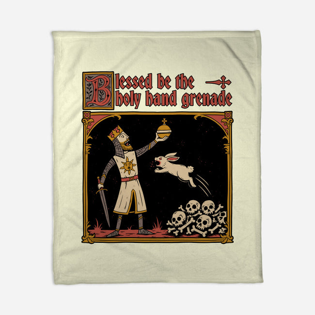 King Rabbit Medieval-None-Fleece-Blanket-Studio Mootant