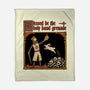 King Rabbit Medieval-None-Fleece-Blanket-Studio Mootant