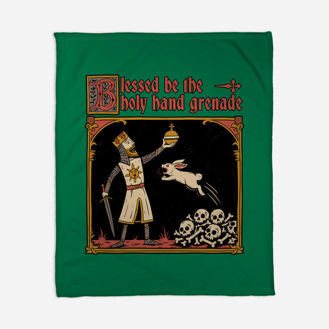 King Rabbit Medieval-None-Fleece-Blanket-Studio Mootant