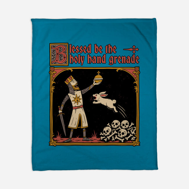 King Rabbit Medieval-None-Fleece-Blanket-Studio Mootant