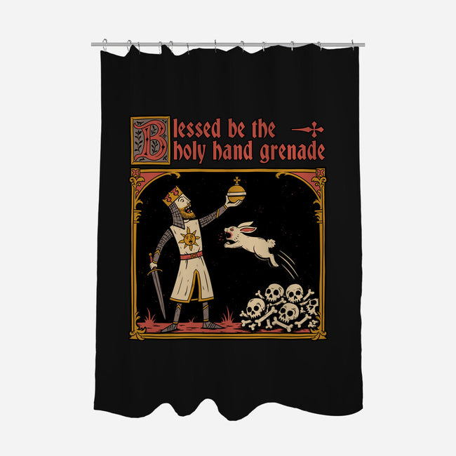 King Rabbit Medieval-None-Polyester-Shower Curtain-Studio Mootant