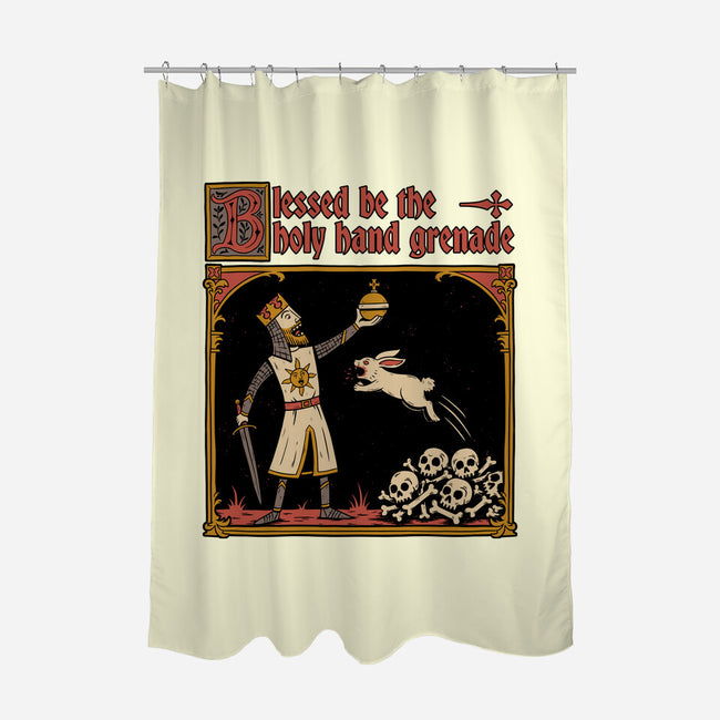 King Rabbit Medieval-None-Polyester-Shower Curtain-Studio Mootant