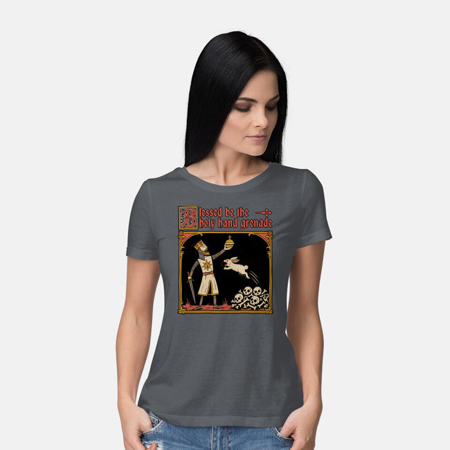 King Rabbit Medieval-Womens-Basic-Tee-Studio Mootant