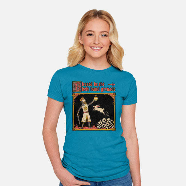 King Rabbit Medieval-Womens-Fitted-Tee-Studio Mootant
