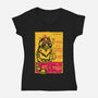 Chatte Donut-Womens-V-Neck-Tee-demonigote