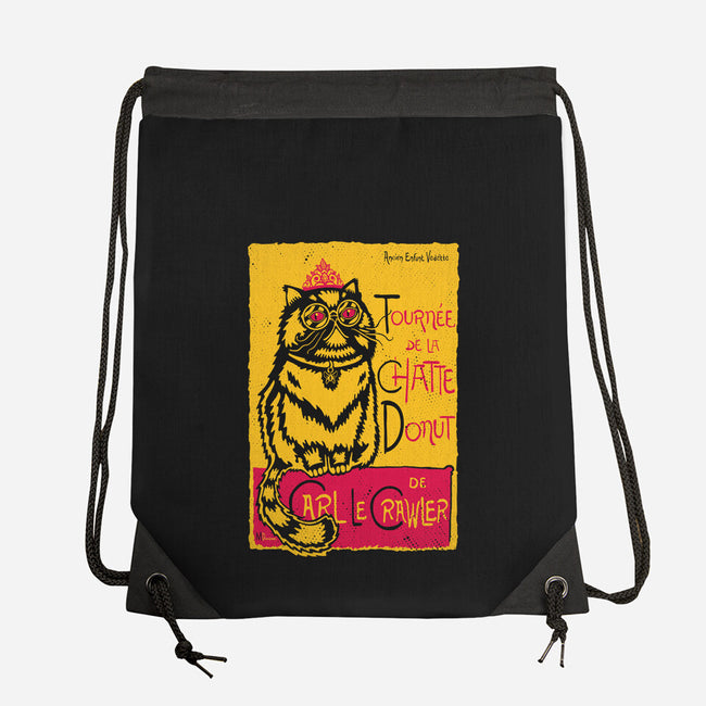 Chatte Donut-None-Drawstring-Bag-demonigote
