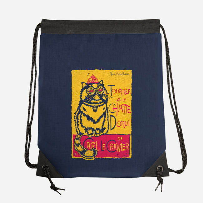 Chatte Donut-None-Drawstring-Bag-demonigote