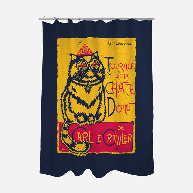 Chatte Donut-None-Polyester-Shower Curtain-demonigote