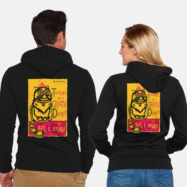 Chatte Donut-Unisex-Zip-Up-Sweatshirt-demonigote