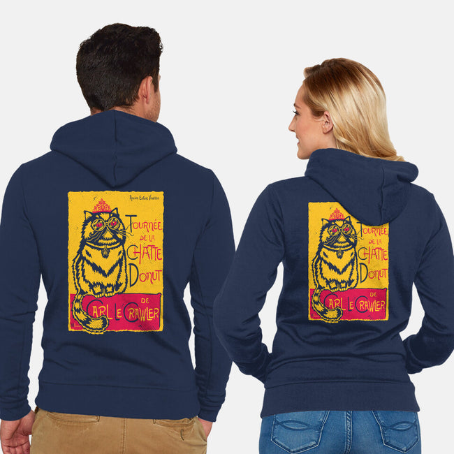 Chatte Donut-Unisex-Zip-Up-Sweatshirt-demonigote