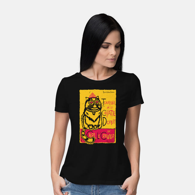 Chatte Donut-Womens-Basic-Tee-demonigote