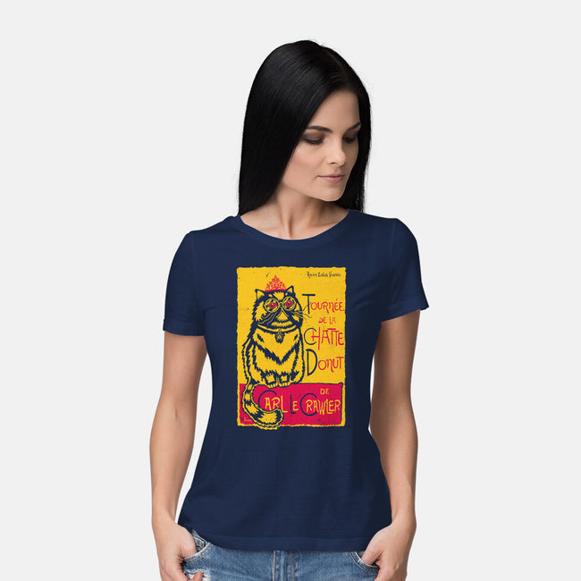 Chatte Donut-Womens-Basic-Tee-demonigote