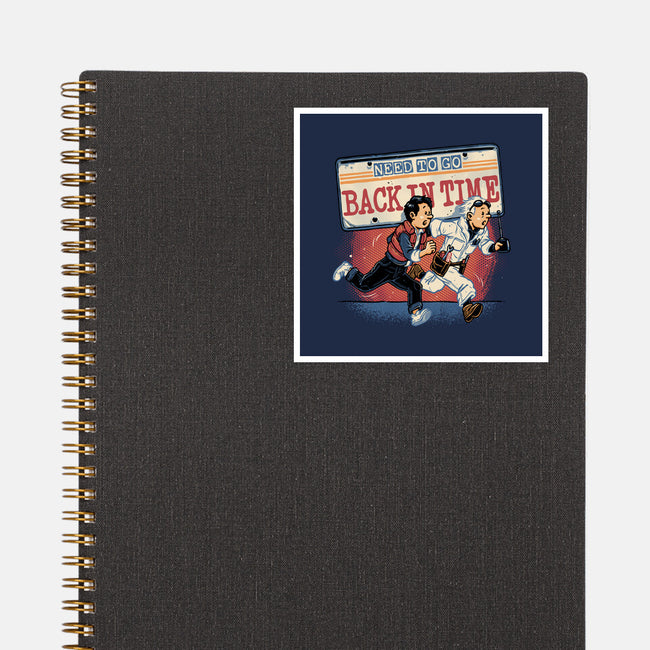 Need To Go Back In Time-None-Glossy-Sticker-glitchygorilla