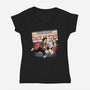 Need To Go Back In Time-Womens-V-Neck-Tee-glitchygorilla