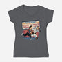 Need To Go Back In Time-Womens-V-Neck-Tee-glitchygorilla