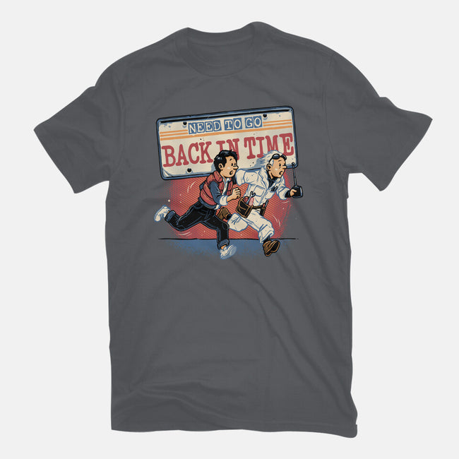 Need To Go Back In Time-Unisex-Basic-Tee-glitchygorilla