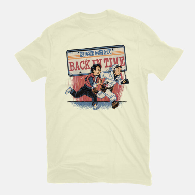 Need To Go Back In Time-Mens-Premium-Tee-glitchygorilla